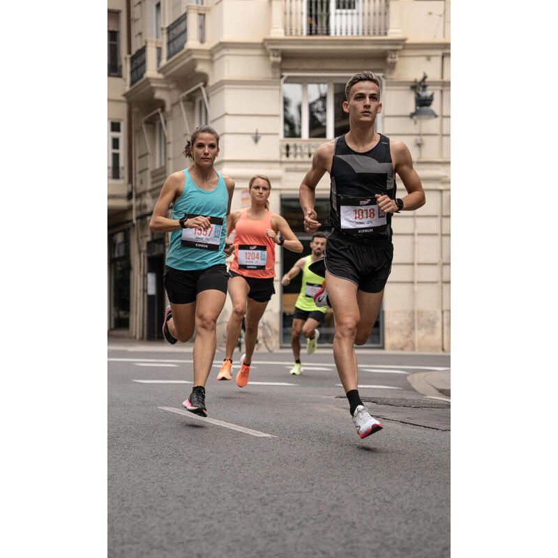 Débardeur running avec brassière intégrée Femme - KIPRUN CARE turquoise