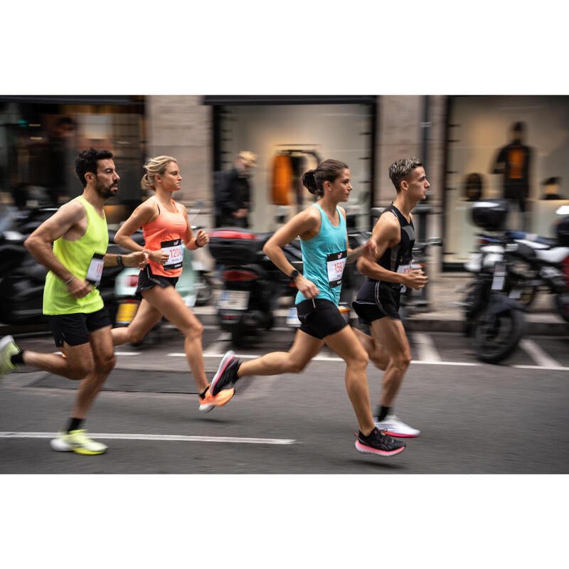 Hardlooptopje voor dames Care ingewerkte beha turquoise