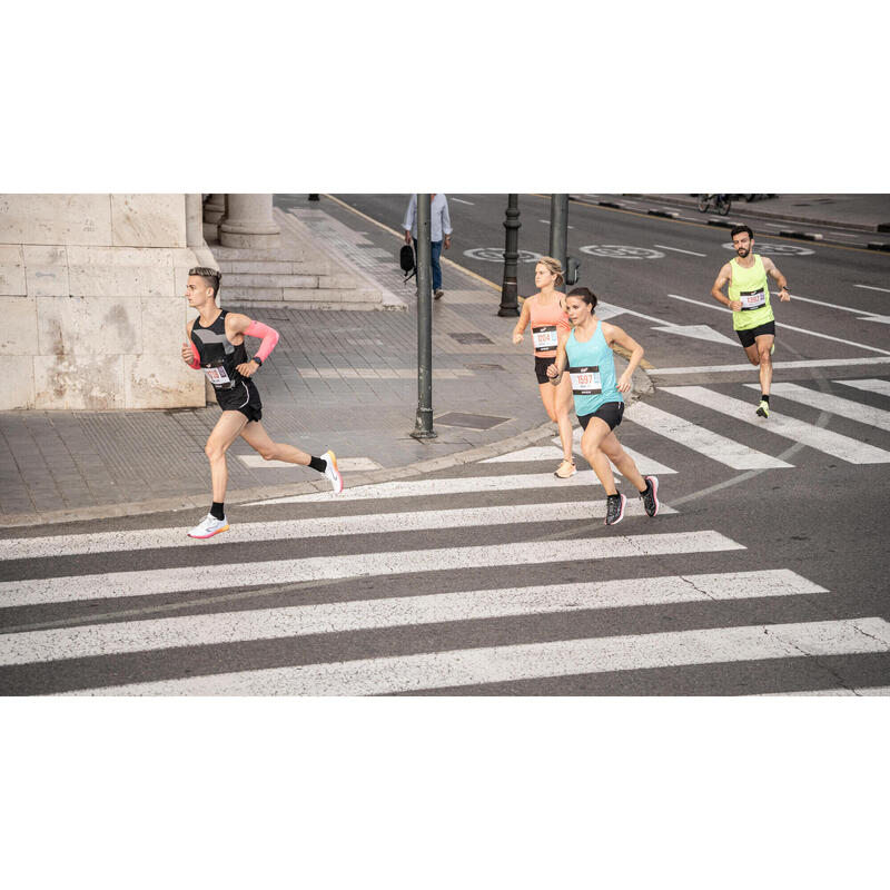 Pantaloncini 2 in 1 running e trail donna RUN 900 ULTRA neri