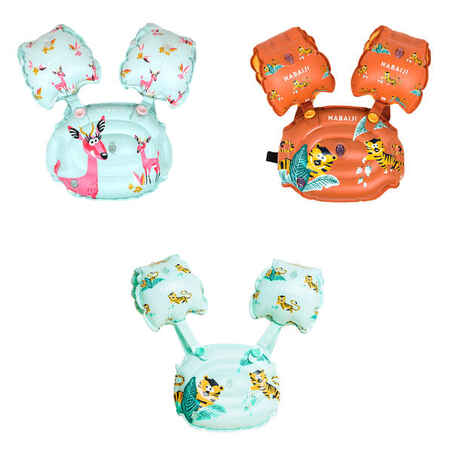 Kids adjustable pool armbands Tiswim 2 Gazelle light green
