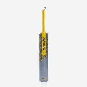 Kids' Tennis Ball Cricket Bat T100 Easy Play Grey
