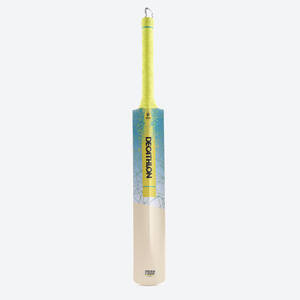 Adult Cricket Bat Lightweight for Soft & Medium Tennis Ball T500 Light Yellow