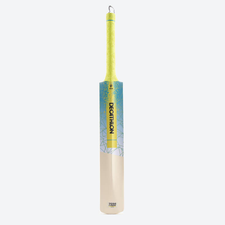 Adult Cricket Tennis Ball Cricket Bat T500 Lite YELLOW