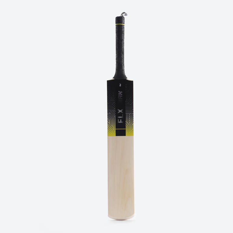 Adult Cricket Bat for Soft & Medium Tennis Ball - T500 Max Dark Lime