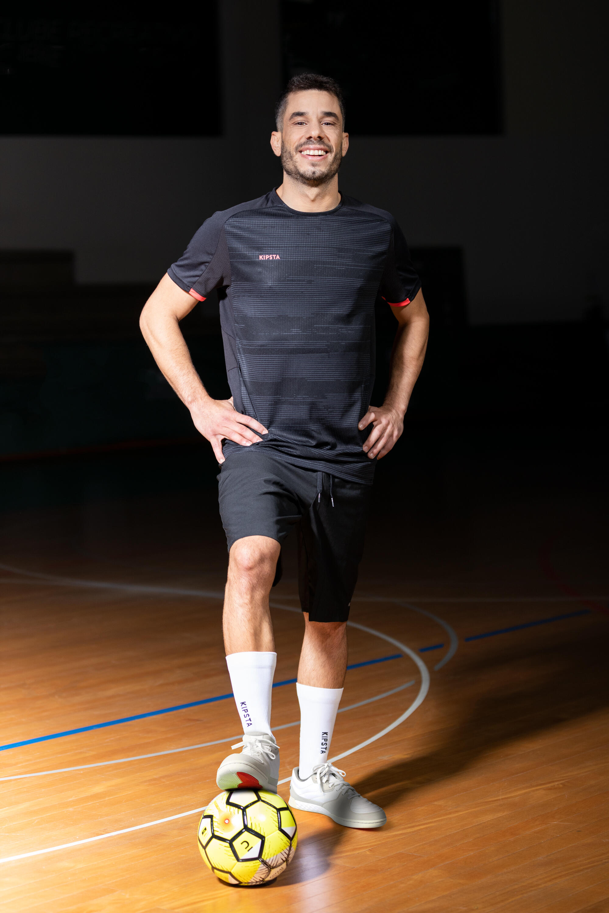 Damen/Herren Fussball Hallenschuhe Leder ‒ Eskudo Pro weiss  14/17