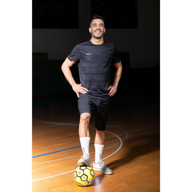 Scarpe futsal uomo ESKUDO PRO cuoio bianche