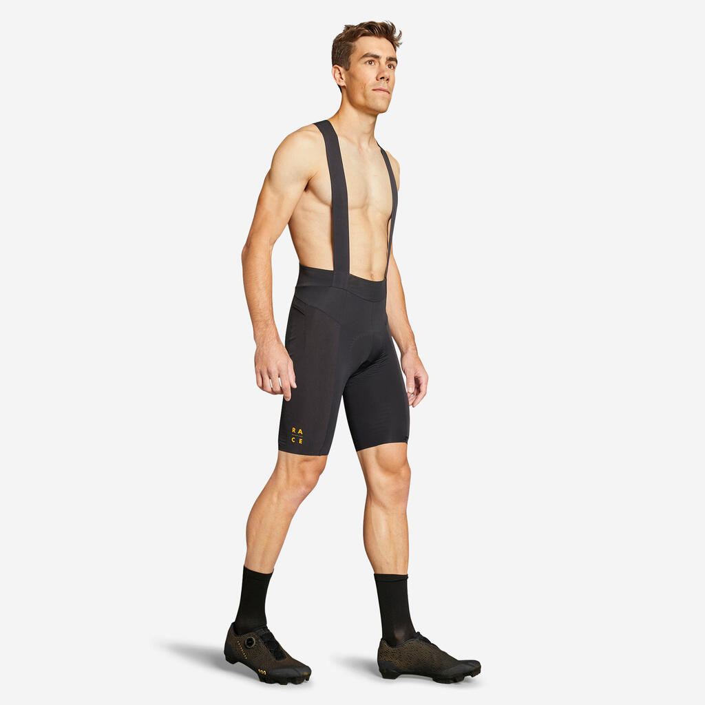 Badana con tirantes ciclismo mtb para Hombre Rockrider	Race 900	negra