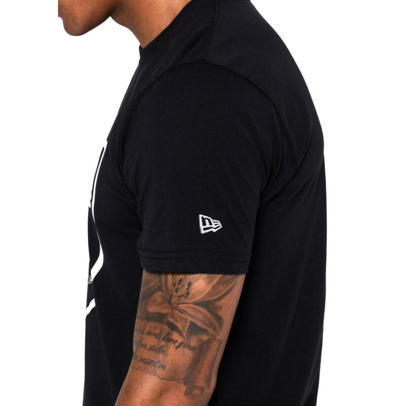 T-shirt manches courtes homme/femme baseball Las Vegas Raiders - noir