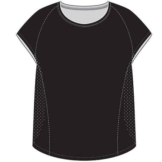 
      T-shirt ample lasercut cardio training femme Noir
  