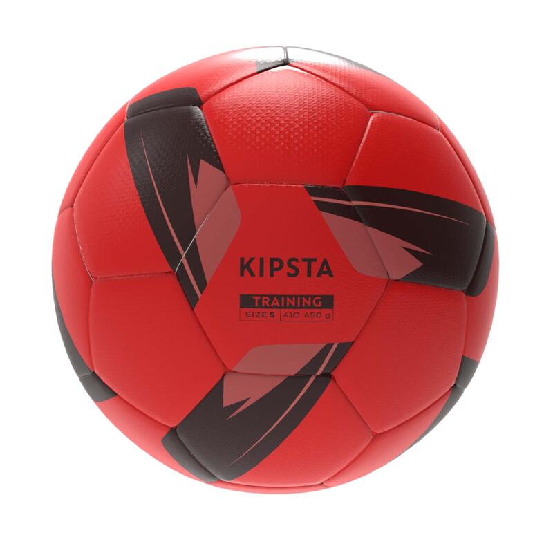 Ballon de football cousu machine training ball neige et brouillard t5 rouge