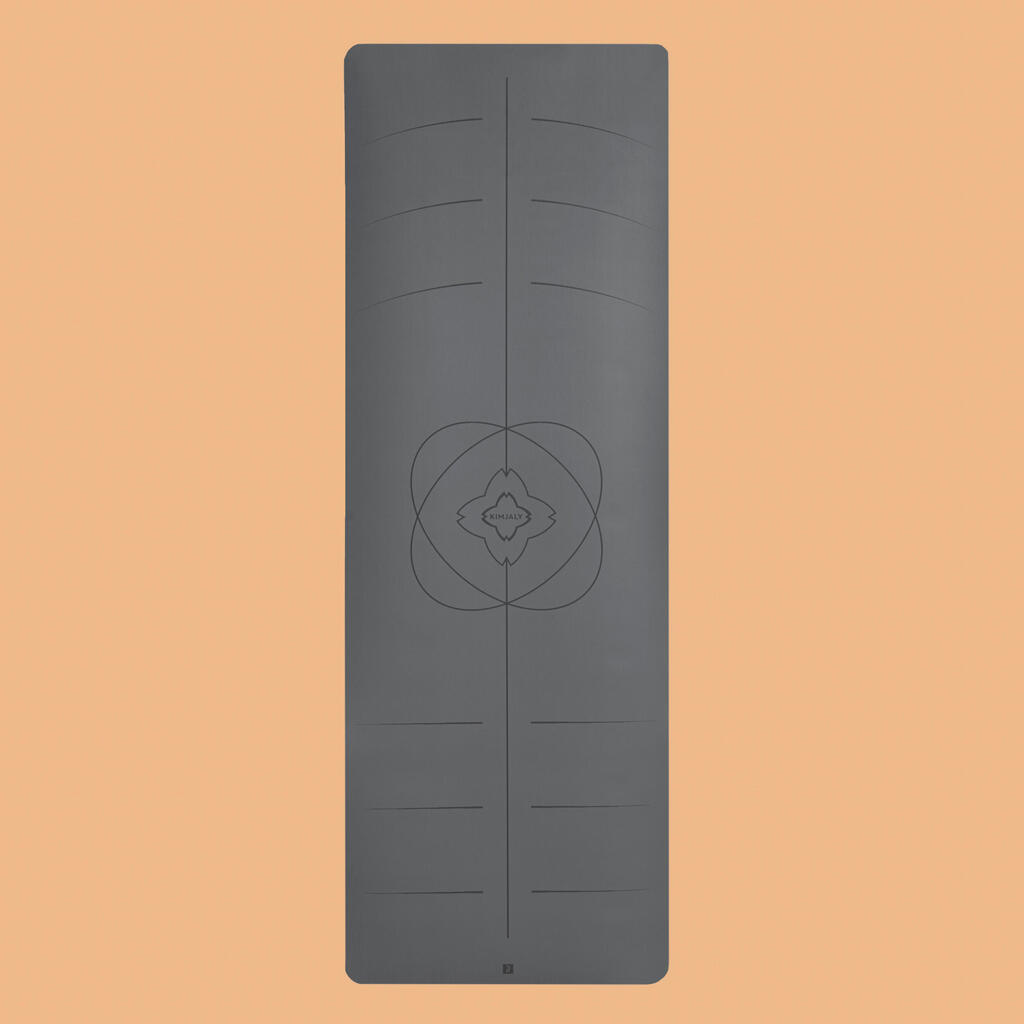 Yoga Mat Grip+ V2 185 x 65 cm x 3 mm - Grey