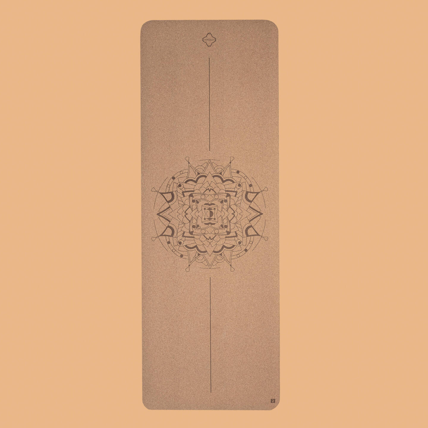 DECATHLON KIMJALY Yogamatte Kork Mandala