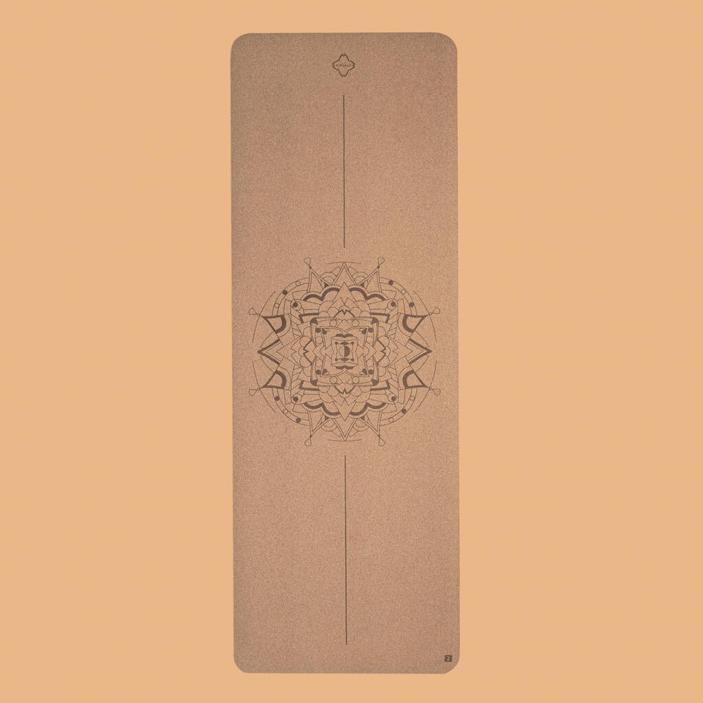 Cork Eco-Designed Yoga Mat 4 mm - Mandala