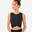 Yoga Crop Top - Premium schwarz 