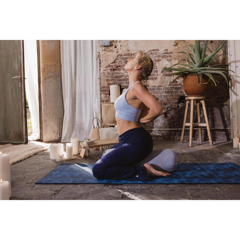 Tappetino yoga COMFORT 173cm x 61cm x8 mm blu