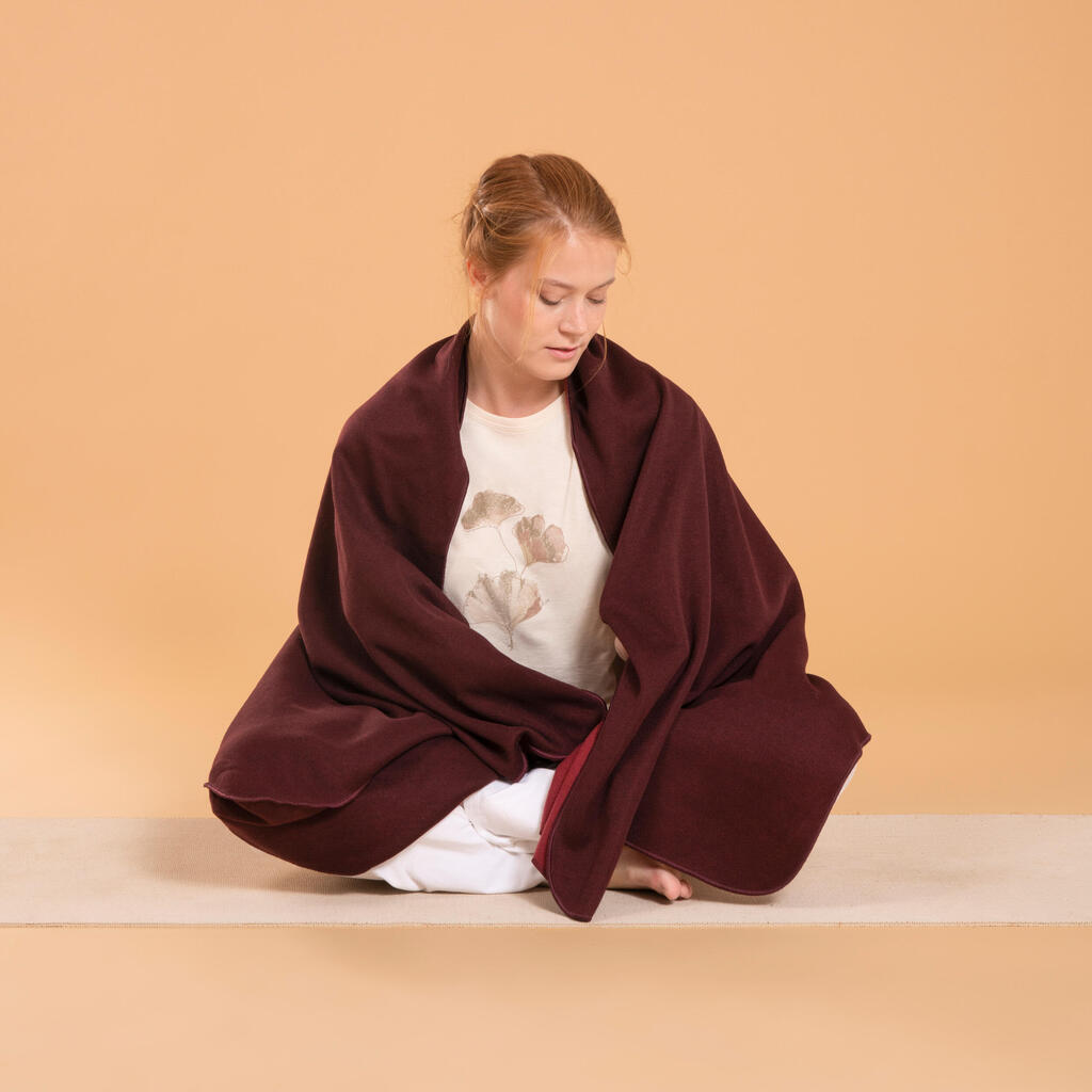 Yoga blanket - burgundy