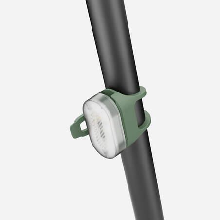 Lampu Sepeda Depan/Belakang Jepit USB SL510 - Hijau