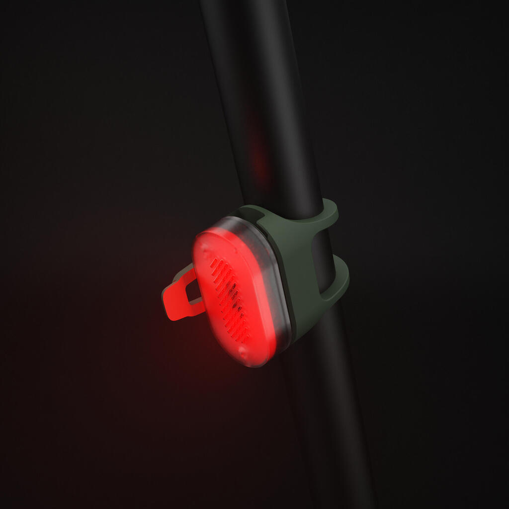 Fahrrad-Beleuchtung SL510 vorne/hinten grün USB Clip 