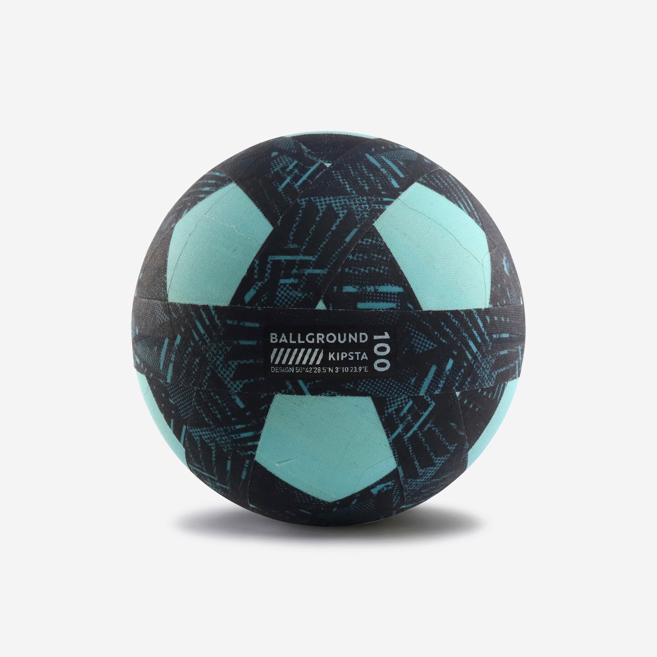 Kipsta - Ballon De Football Ballground 100 Bleu/bleu - Ballon De Foot - Football / Futsal / Sepak - Bleu-noir - 4 - Decathlon