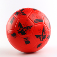 Ballon de football en mousse Ballground 500 T4 rouge et noir