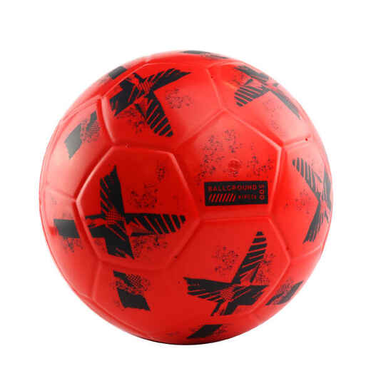 
      Fussball Grösse 4 Trainingsball aus Schaumstoff - Ballground 500 rot/schwarz
  