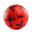 Pallone calcio in schiuma BALLGROUND 500 taglia 4 rosso-nero