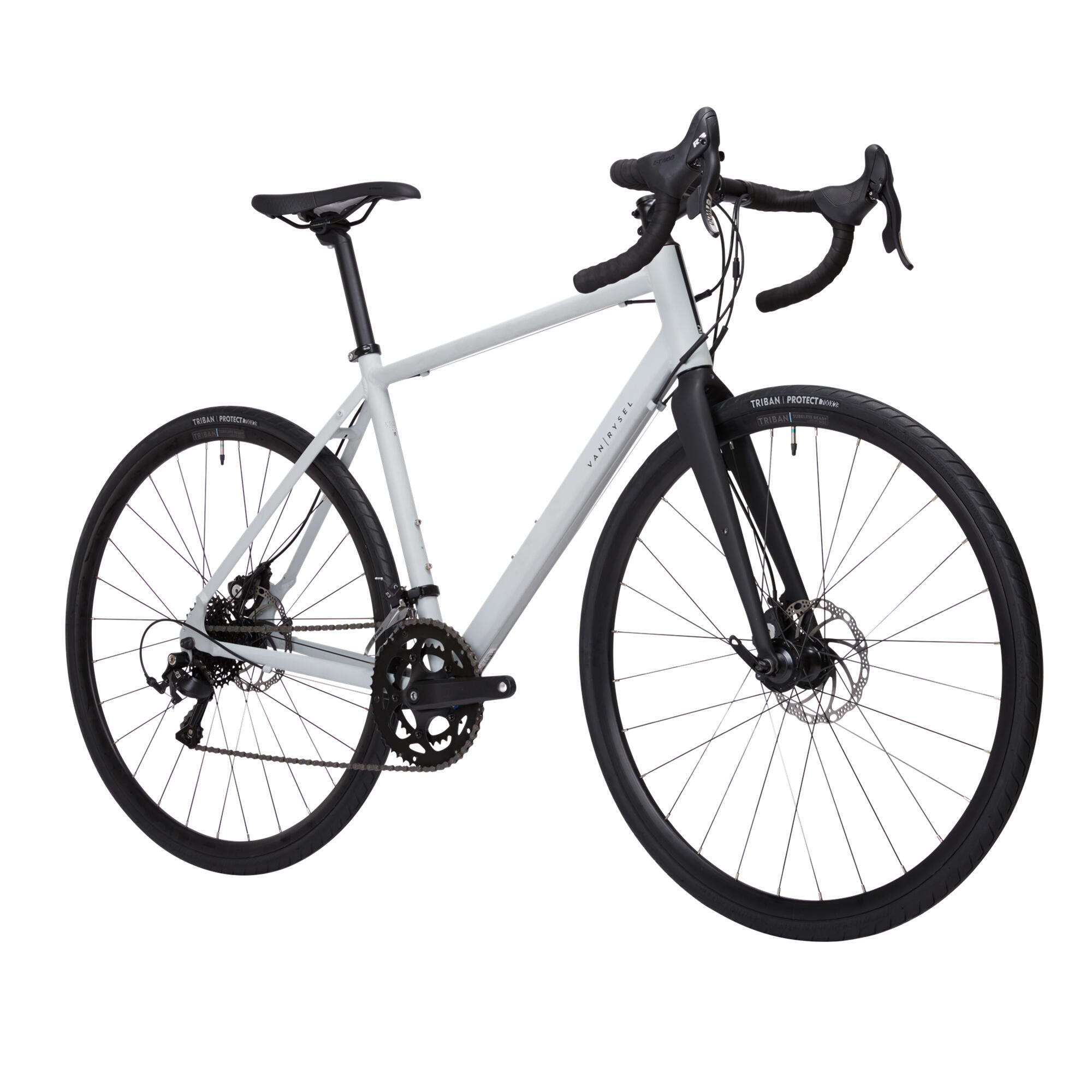 Road Bike RC 120 Disc 8 Speed - Grey/Silver