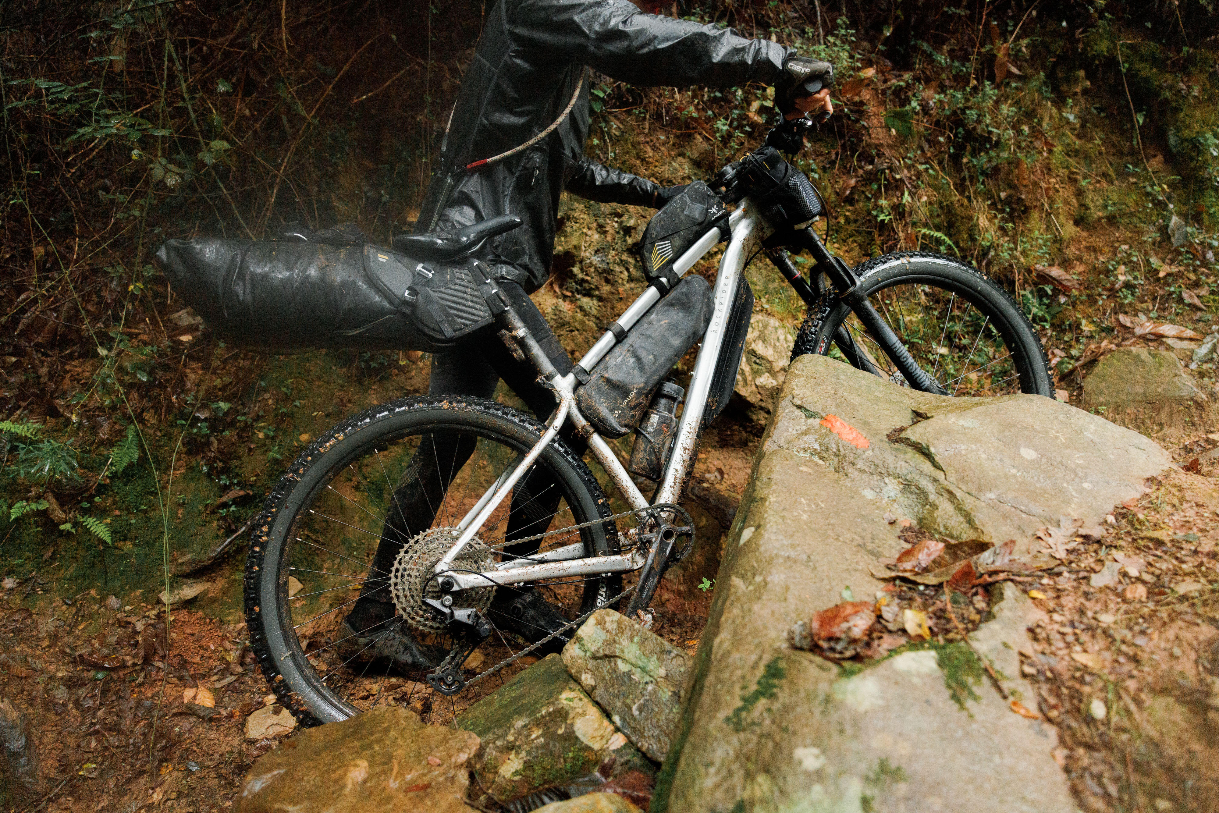 MT Bike Mudguard Frame Black Black Rockrider Decathlon