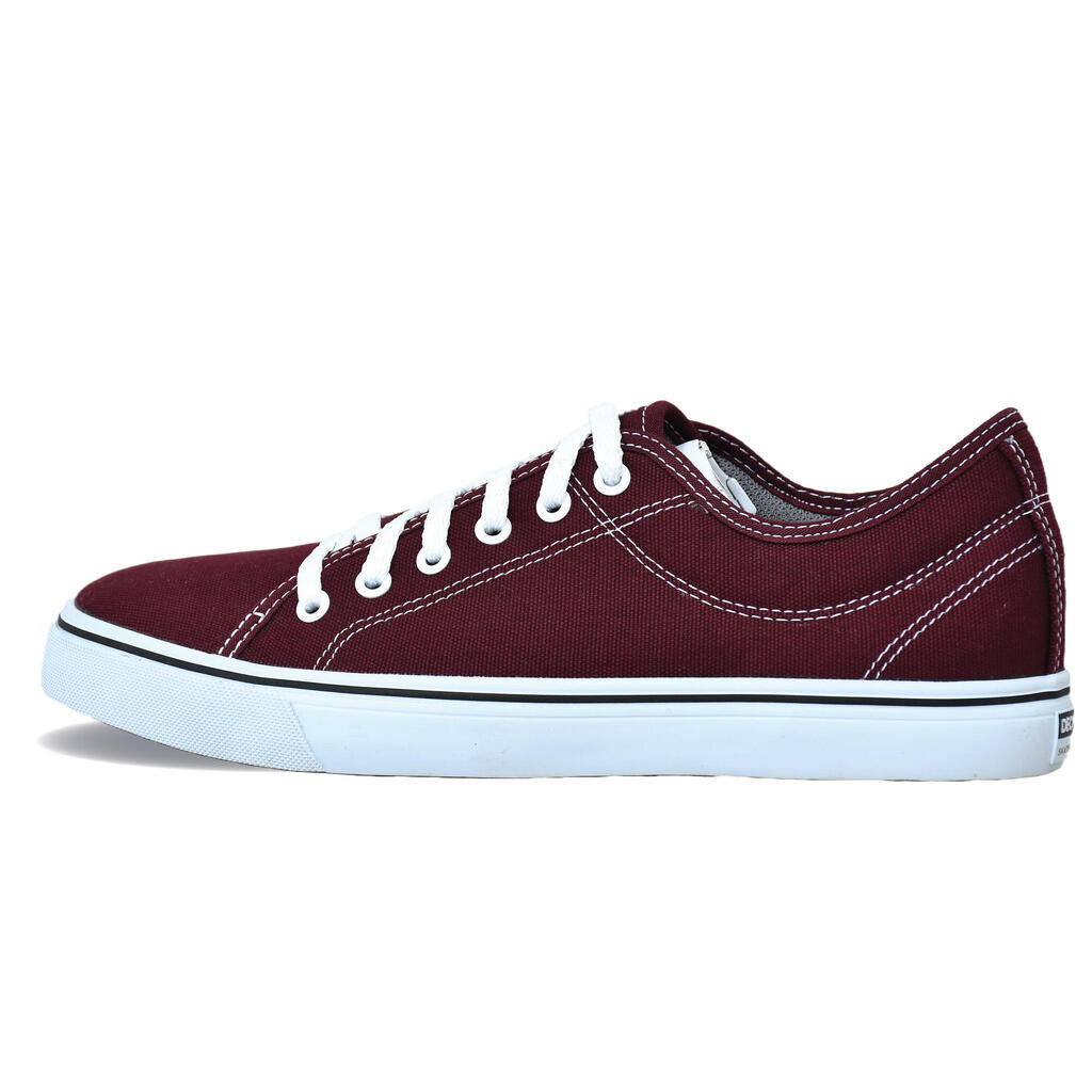 Canvas Skateboarding / Longboarding Low-Top Shoes Vulca 100 - Brown