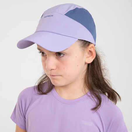 RUN DRY breathable children's running cap - denim mauve