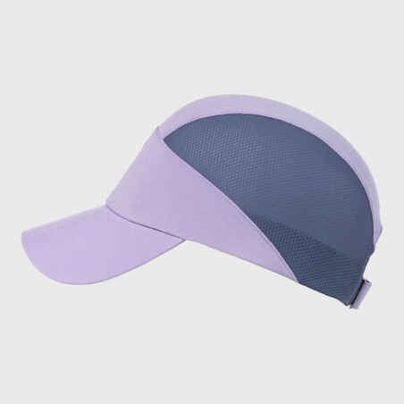 Vaikiška laidi orui bėgimo kepuraitė „Kiprun Run Dry“, mėlyna, rausvai violetinė