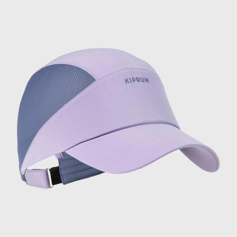 Casquette de running Enfant respirante - KIPRUN RUN DRY mauve denim