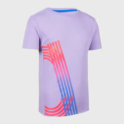 T-Shirt Lari Breathable Anak KIPRUN DRY+ - Mauve/Pink