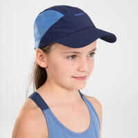 כובע ריצה נושם לריצה לילדים מדגם KIPRUN RUN DRY - כחול נייבי