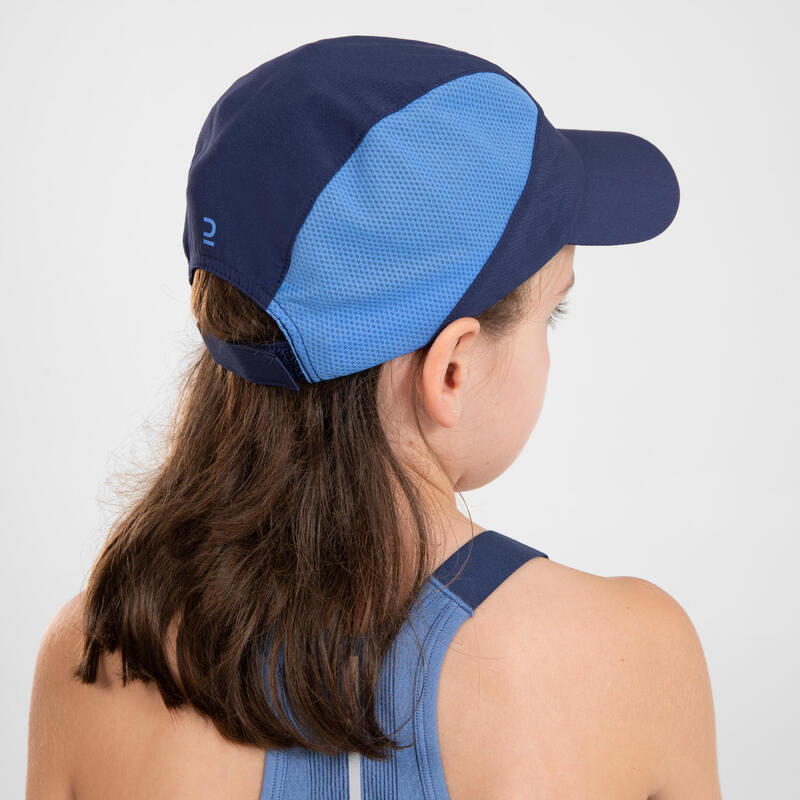 兒童透氣跑步帽 KIPRUN－軍藍色