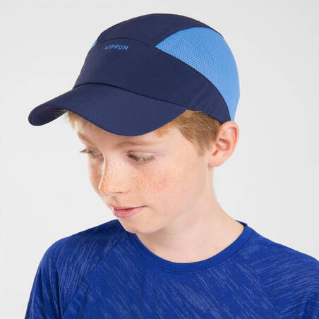 Topi Lari Breathable Anak-anak KIPRUN RUN DRY - Navy