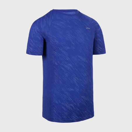 KIPRUN CARE children's seamless running T-Shirt - blue/indigo