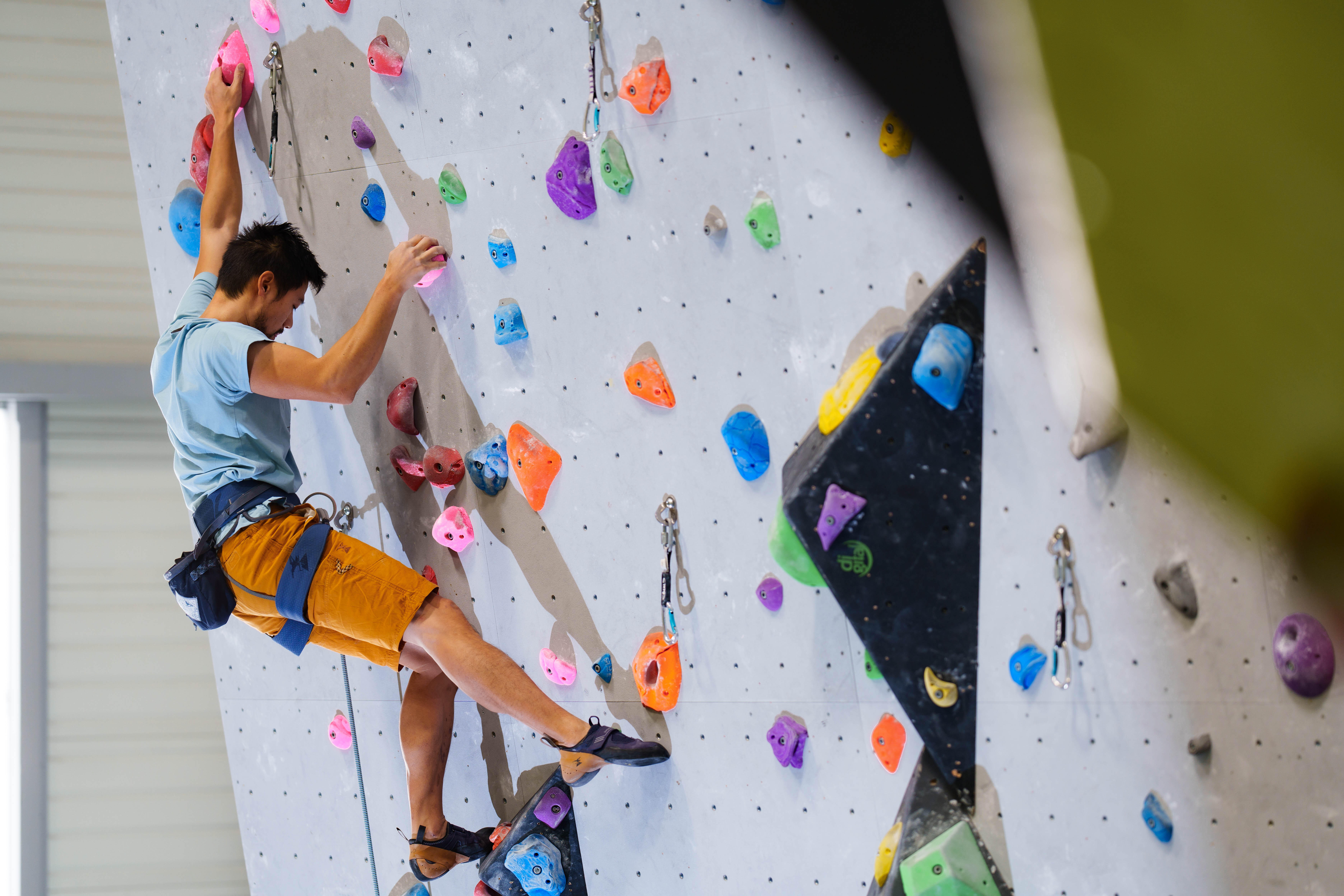 CLIMBING CHALK BAG VERTIKA CHALK-BARRIER SIZE L - BLUE