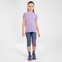 KIPRUN CARE Girls' seamless running T-shirt - Mauve