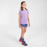 KIPRUN CARE Girls' seamless running T-shirt - Mauve