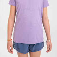 KIPRUN CARE Girls' seamless running T-shirt - Mauve