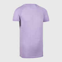 KIPRUN CARE Girls' seamless running T-shirt - Mauve