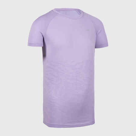 KIPRUN CARE Girls' seamless running T-shirt - Mauve