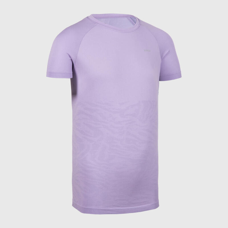 T-Shirt de corrida sem costuras Menina - KIPRUN CARE roxo