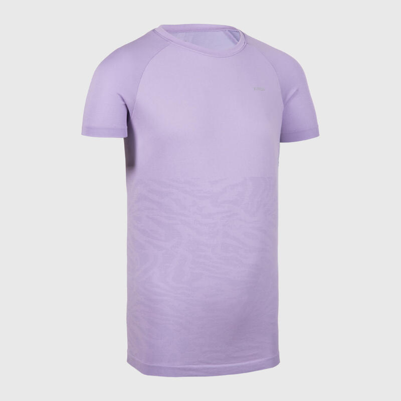 T-Shirt running sans couture Fille - KIPRUN CARE mauve