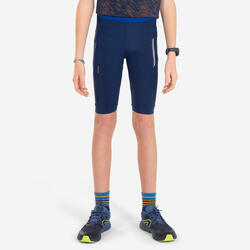 Cuissard running Enfant - KIPRUN DRY+ bleu marine bleu indigo