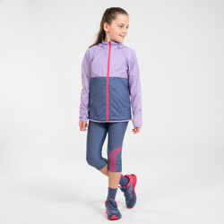 Kids' running leggings - KIPRUN DRY - grey pink