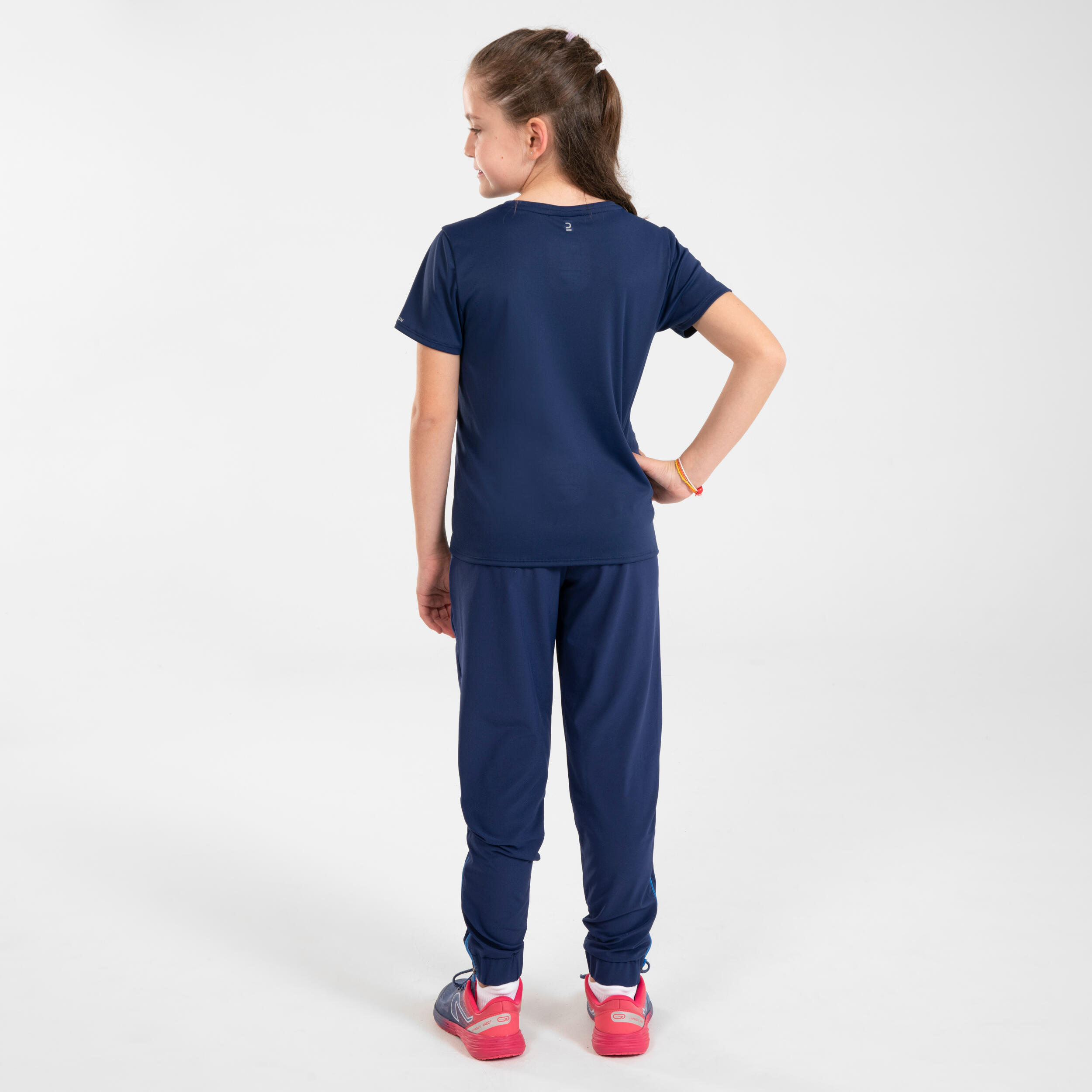 KIPRUN DRY++ kids breathable running T-Shirt - navy/green 13/13