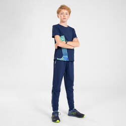 KIPRUN DRY+ children's running trousers with zip - denim/navy