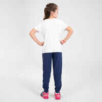 חולצת טי אוורירית לריצה לילדים KIPRUN DRY+‎ - לבן